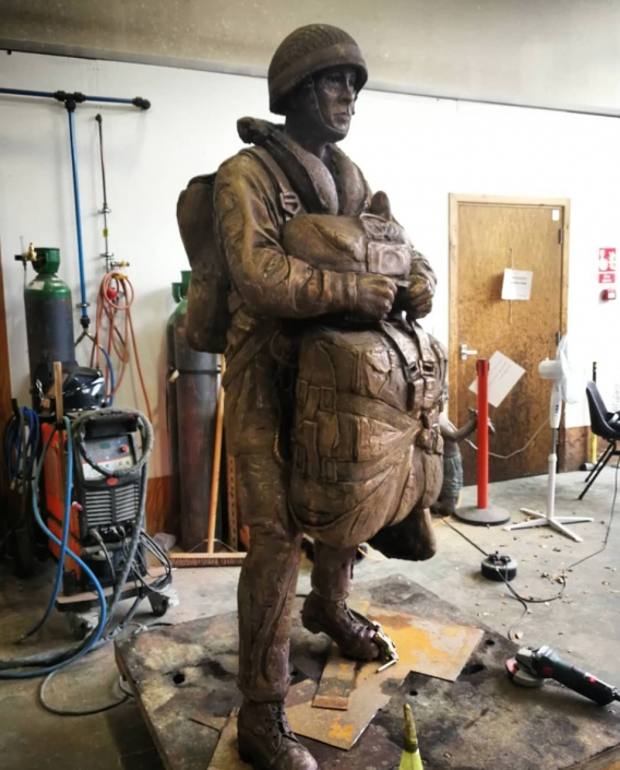 Looking forward to patination day tomorrow on this life size figure by artist Amy Goodman that we've recently finished
