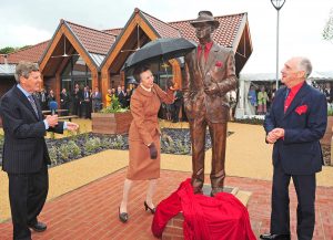 Princess Anne unveiling Will's life size portrait of Jack Berry