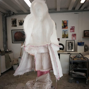 Progress on a 7ft commission by artist Vivien Mallock