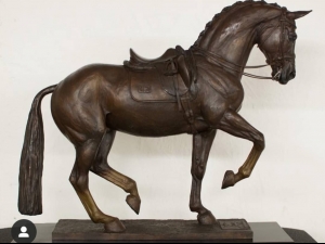 'Valegro' bronze horse by artist Georgie Welch