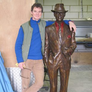William Newton with 'Jack Berry' in the foundry