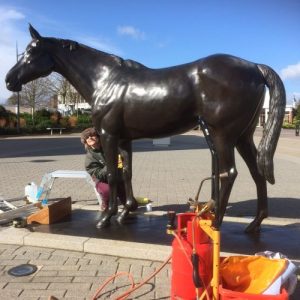 Philip Blacker’s ‘Best Mate’ gets a special makeover from Talos Art Foundry, ready for Cheltenham Gold Cup week