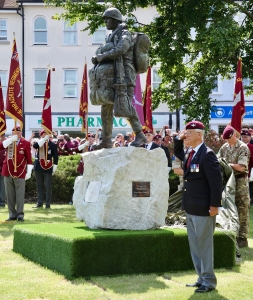 The Airborne Soldier bronze statue